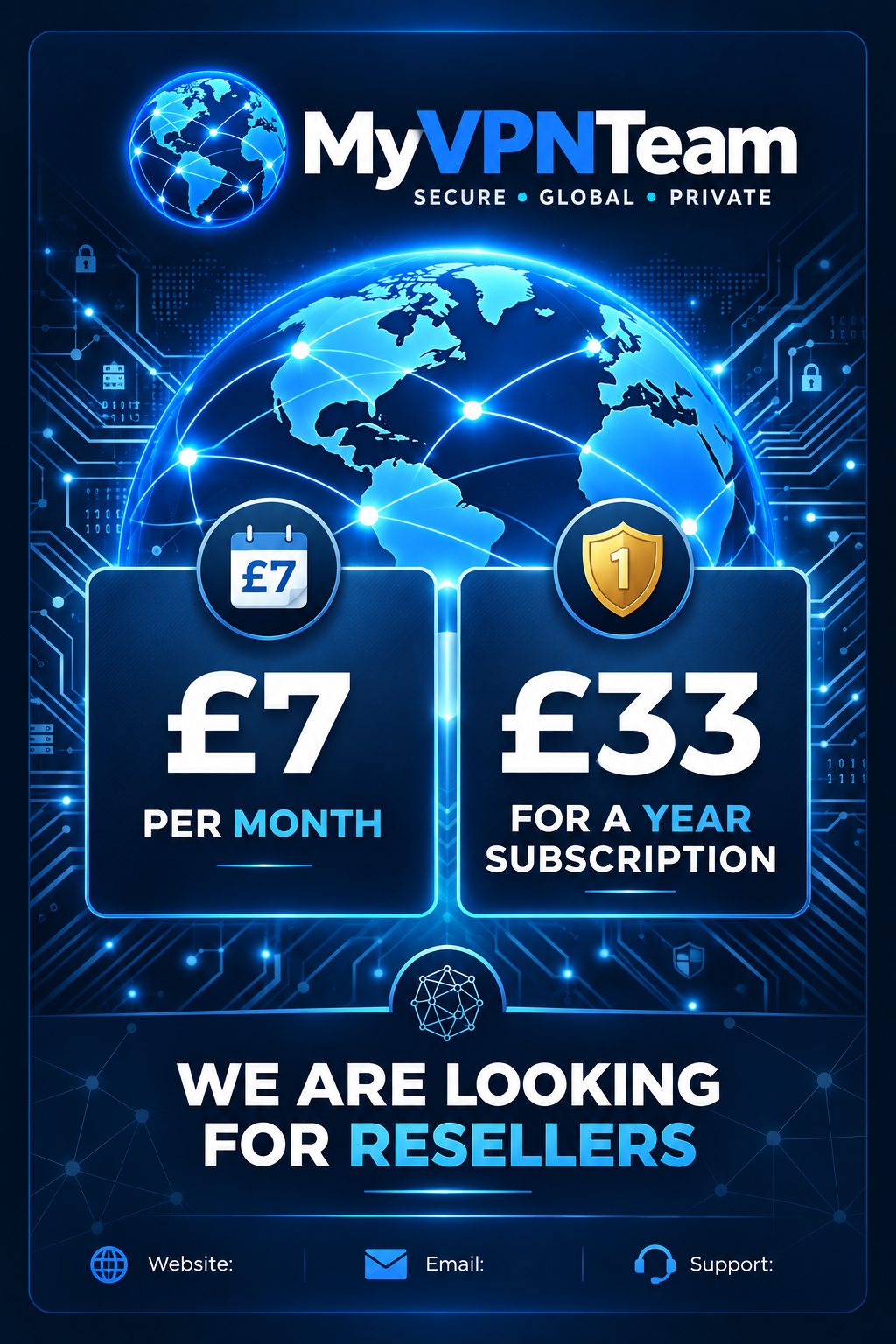 MyVPNTeam - Secure Connections promotional offer